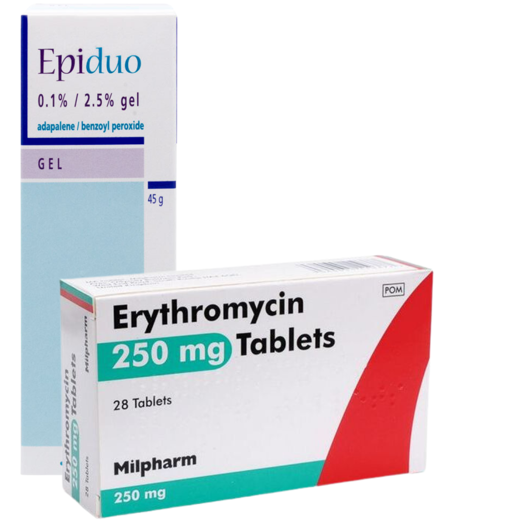 Erythromycin and Epiduo