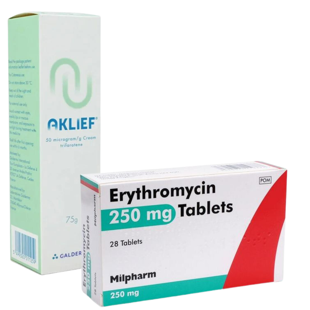 Erythromycin and Aklief