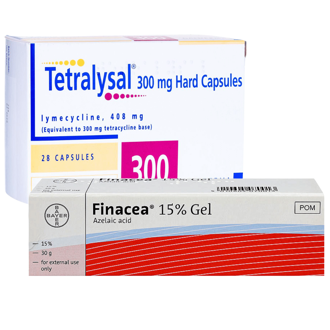 Tetralysal and Finacea